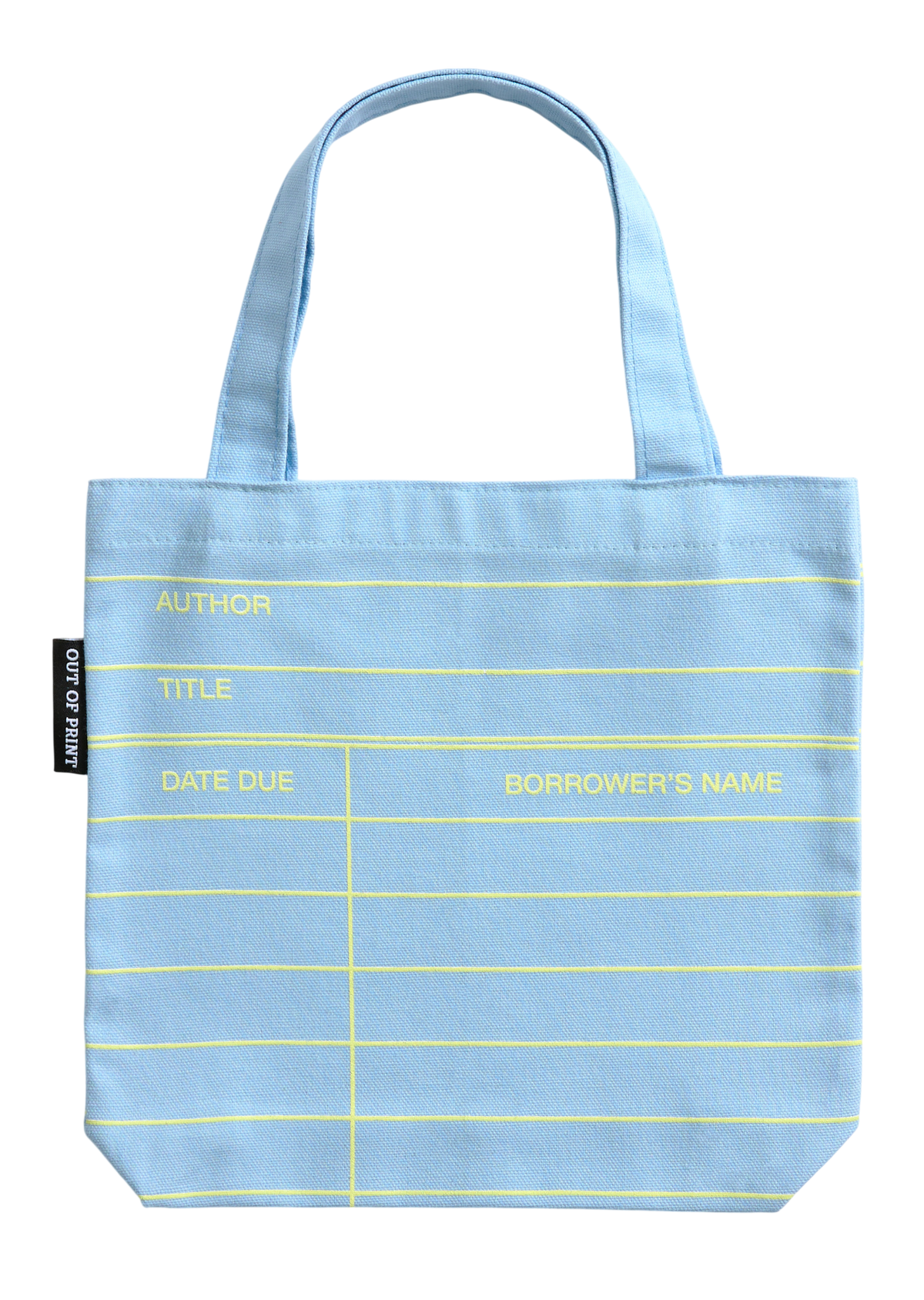 Library Card (Cloud Blue) Mini Tote Bag