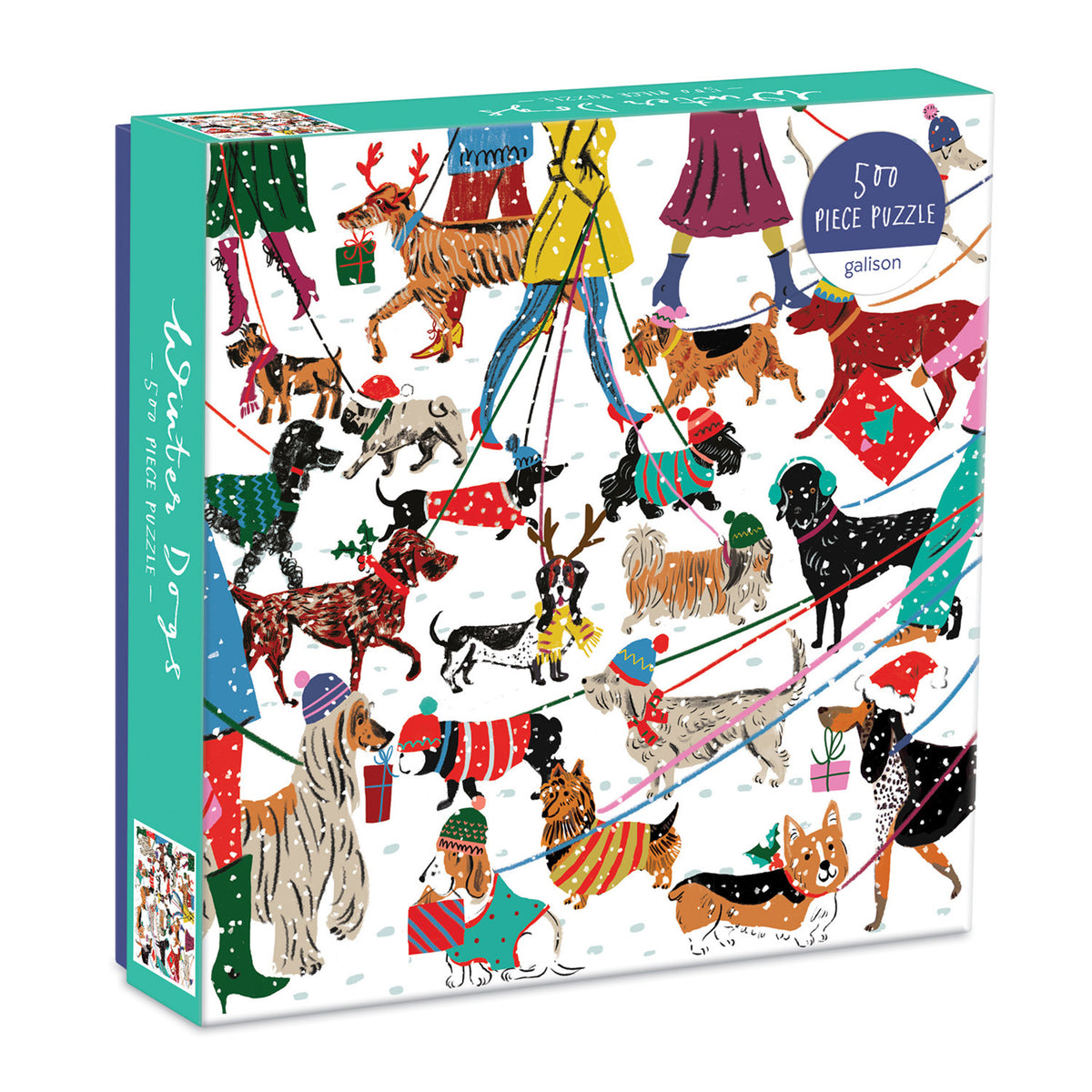 Winter Dogs 500Pc Puzzle - Hopeless Romantic