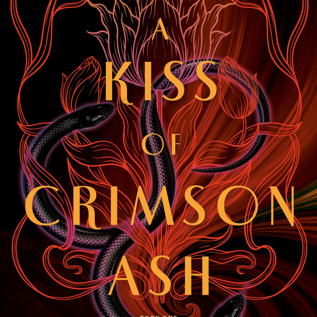 A Kiss of Crimson Ash (Hardcover) (SIGNED + Art and Bookmark)