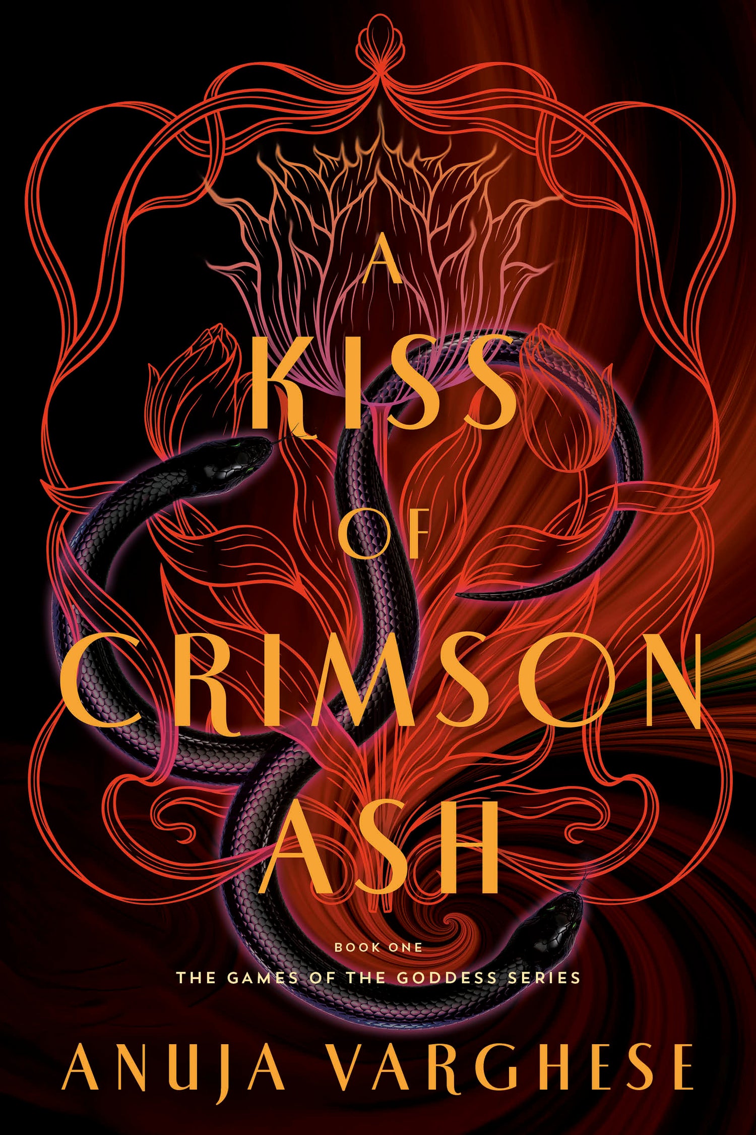 A Kiss of Crimson Ash (Hardcover) (SIGNED + Art and Bookmark)