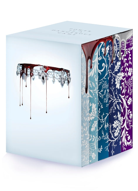 Red Queen 10th Anniversary Deluxe 5-book Box Set with stenciled edges