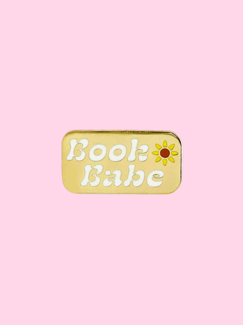 Book Babe Enamel Pin