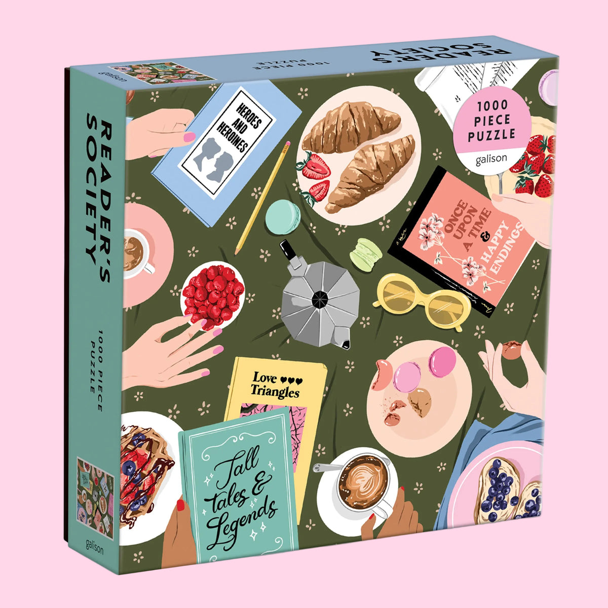 Reader's Society 1000 Piece Puzzle in Square Box