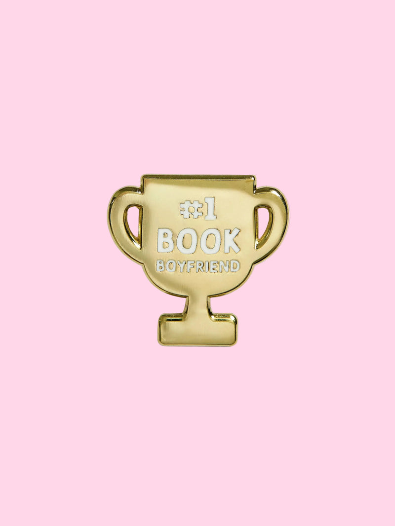 #1 Book Boyfriend Enamel Pin