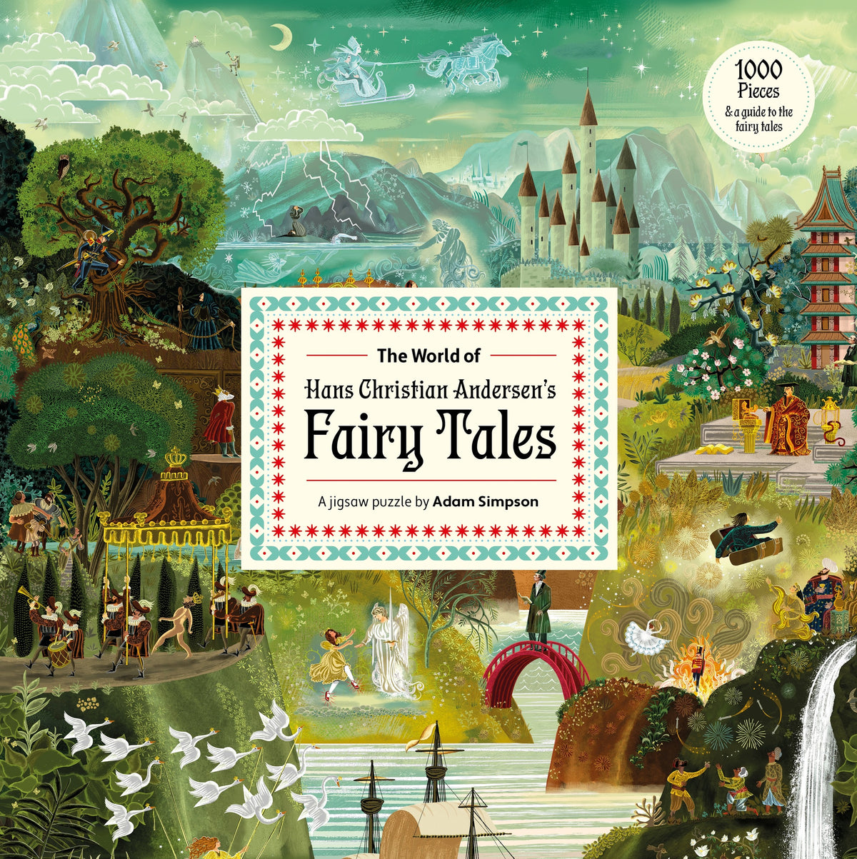 The World of Hans Christian Andersen's Fairy Tales: A 1000-piece jigsaw puzzle by Adam Simpson