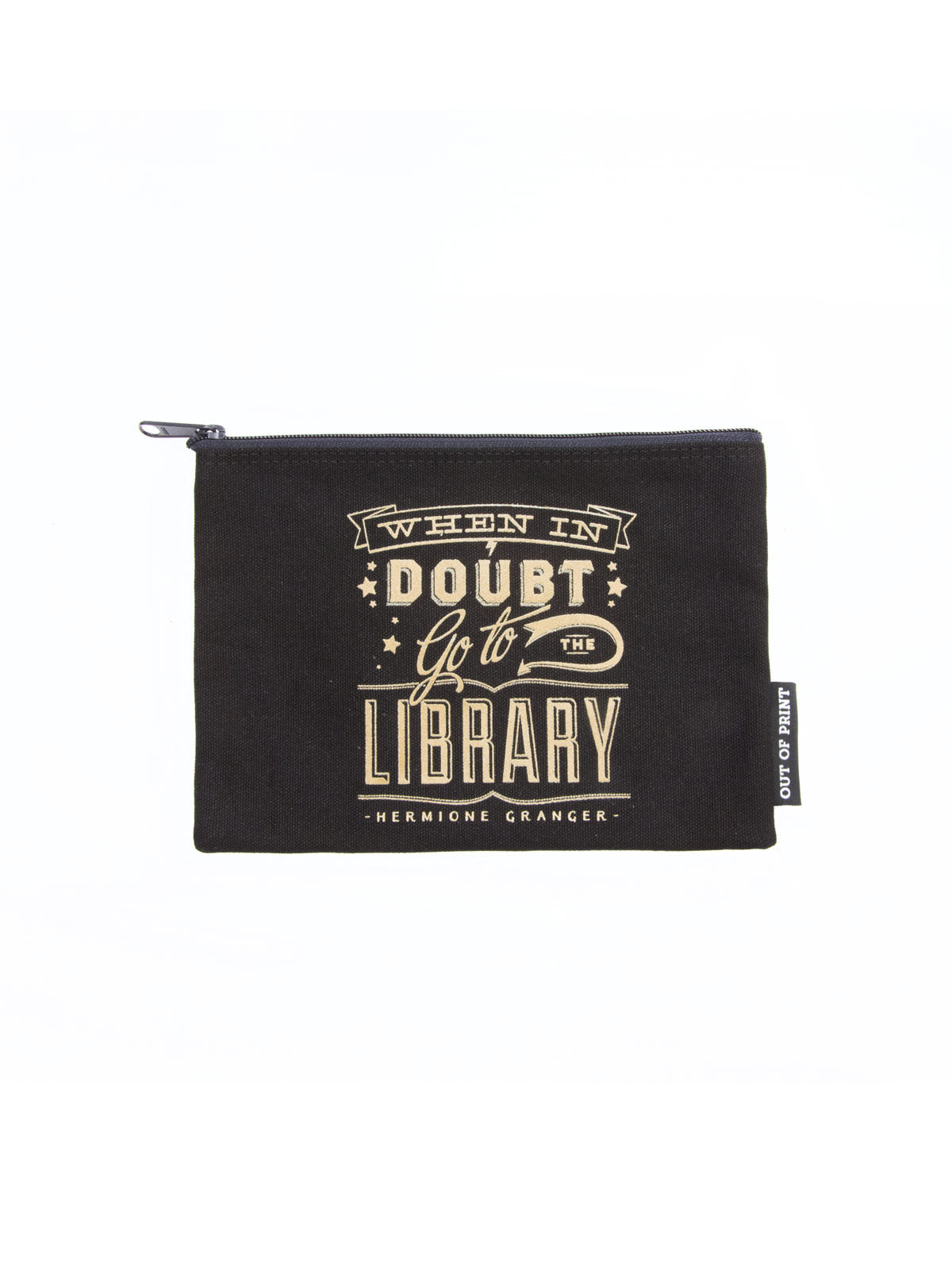 When in Doubt, Go to the Library Pouch - Hopeless Romantic