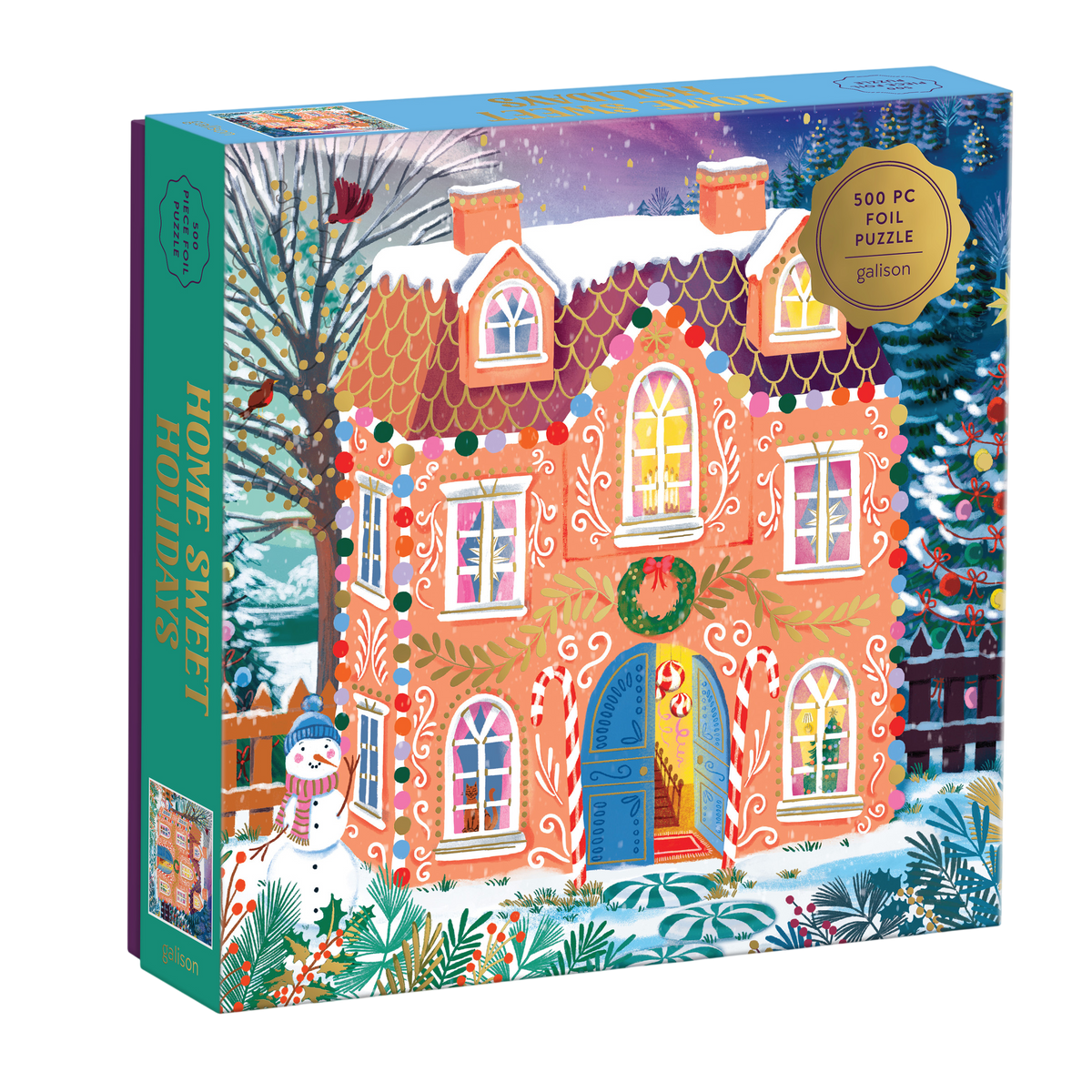 Home Sweet Holidays 500 Piece Foil Puzzle