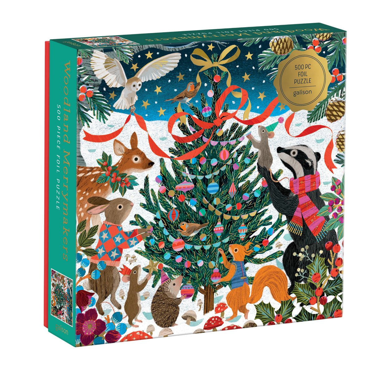 Victoria Ball Woodland Merrymakers 500 Piece Foil Puzzle