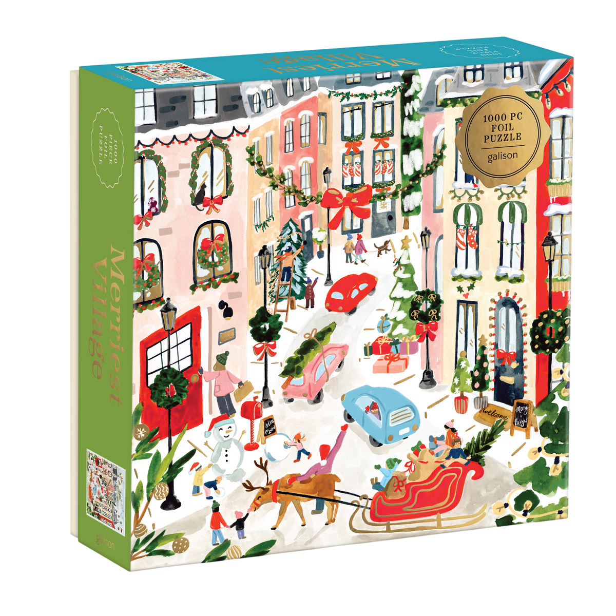 Merriest Village 1000 Piece Foil Puzzle