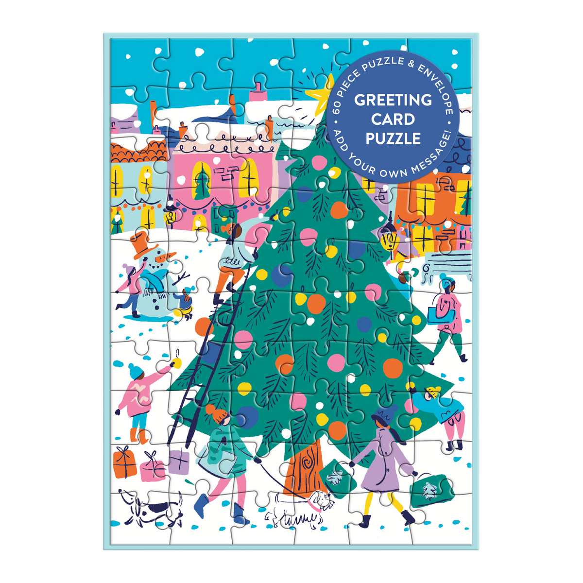 Merry & Bright Greeting Card Puzzle