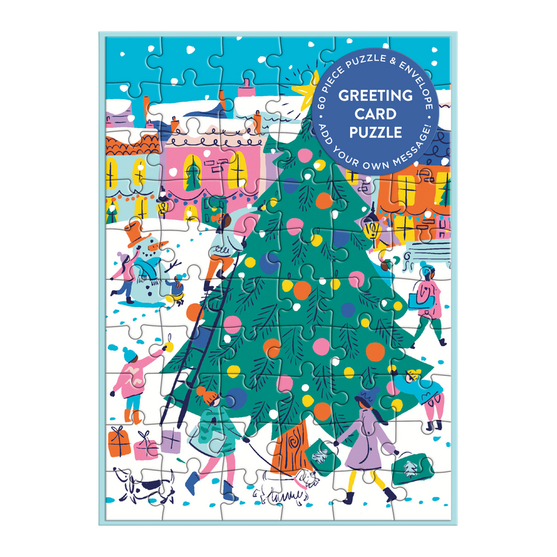 Merry & Bright Greeting Card Puzzle