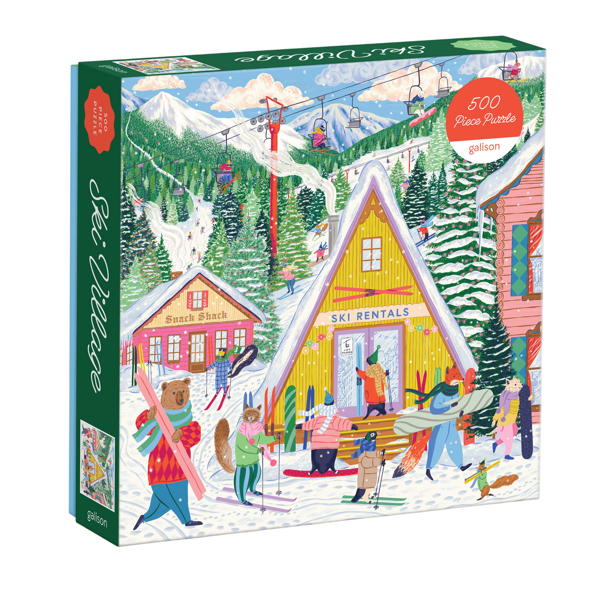 Ski Village 500 Piece Puzzle