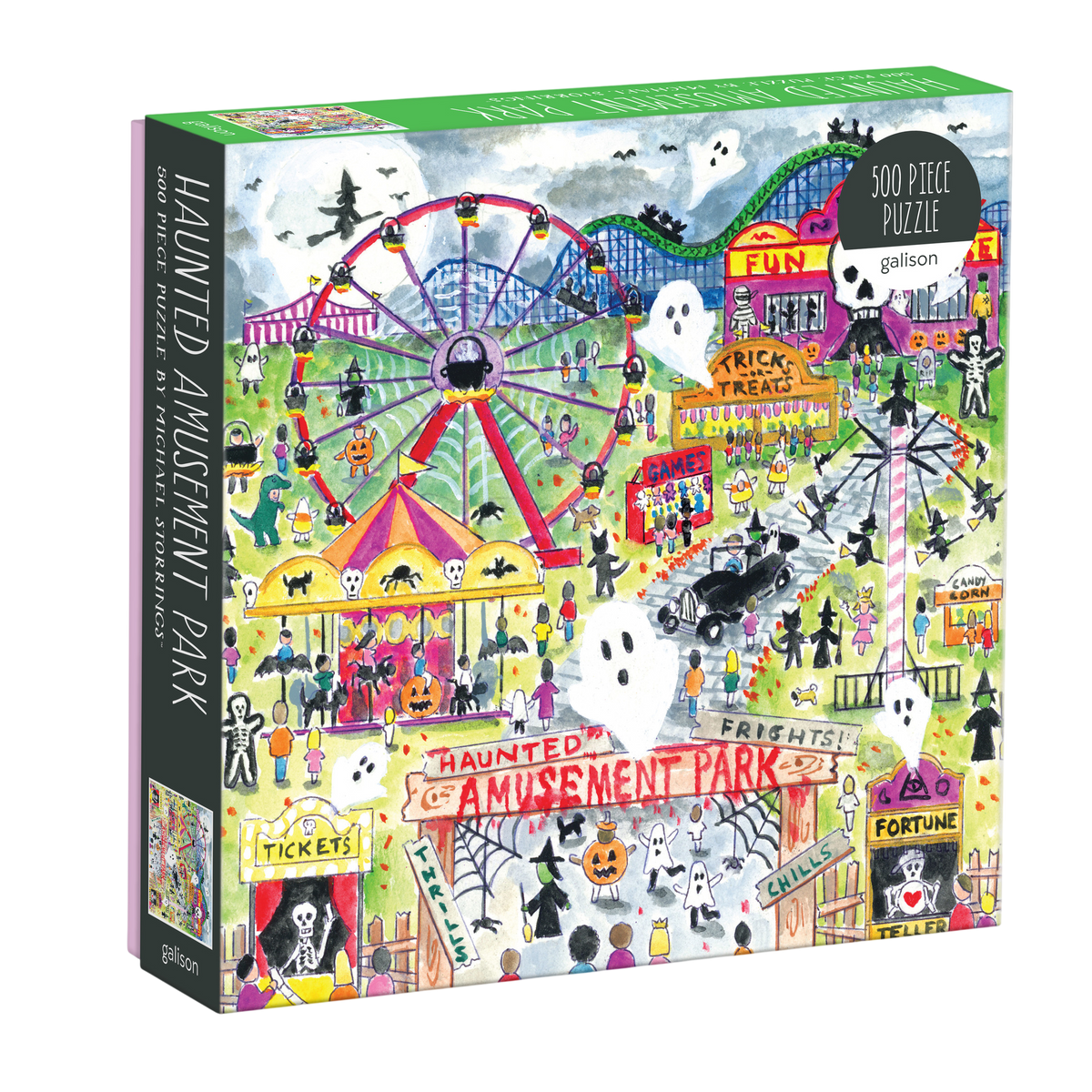 Michael Storrings Haunted Amusement Park 500 Piece Puzzle