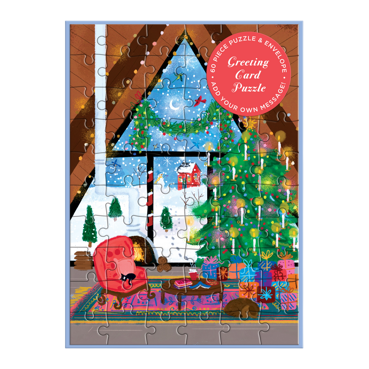 Joy Laforme Cozy Cabin Greeting Card Puzzle