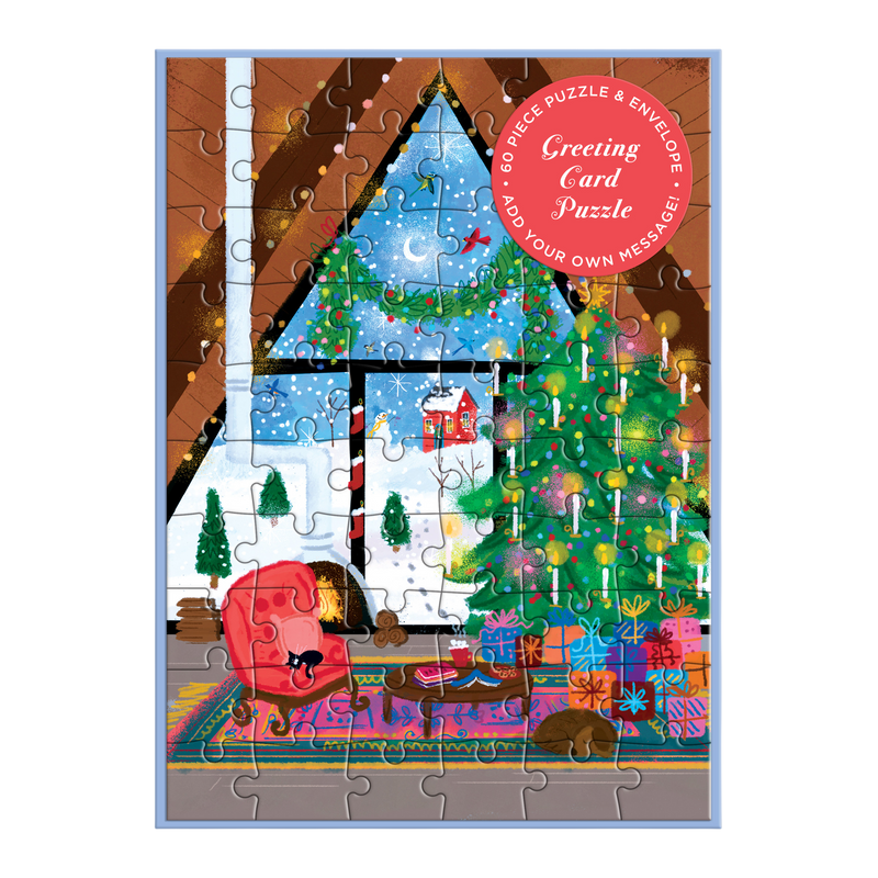 Joy Laforme Cozy Cabin Greeting Card Puzzle