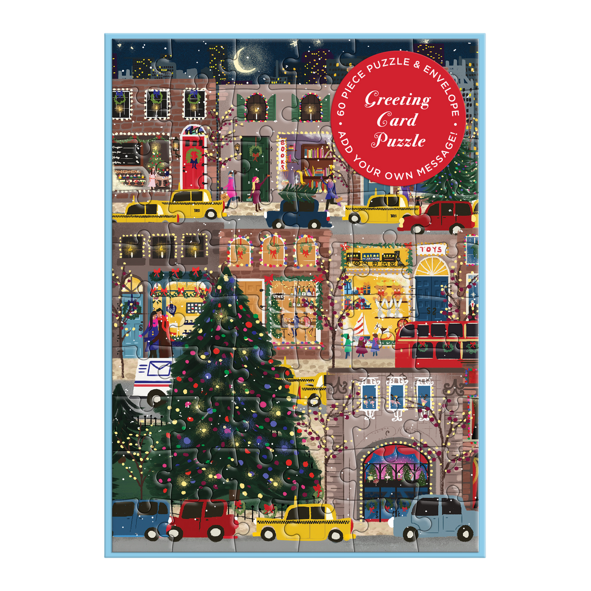 Joy Laforme Winter Lights Greeting Card Puzzle