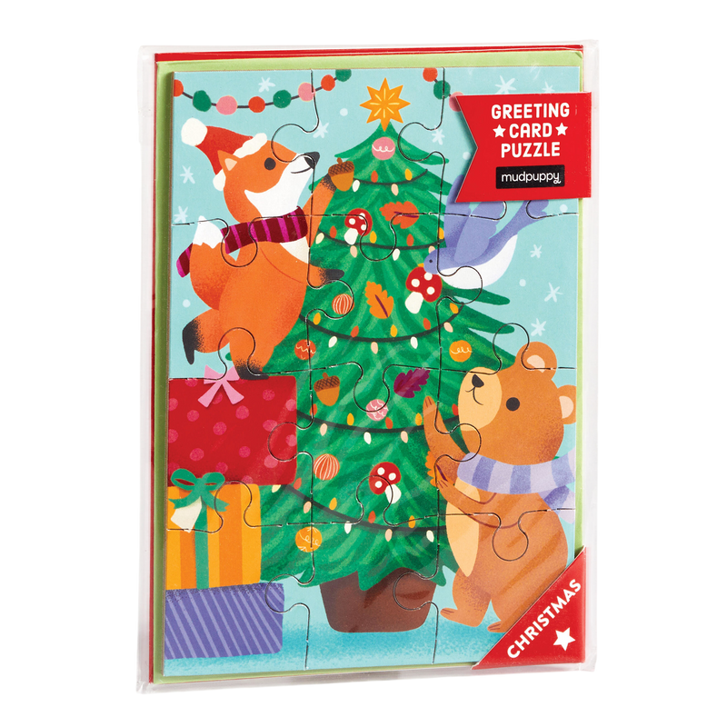 Christmas Critters Greeting Card Puzzle