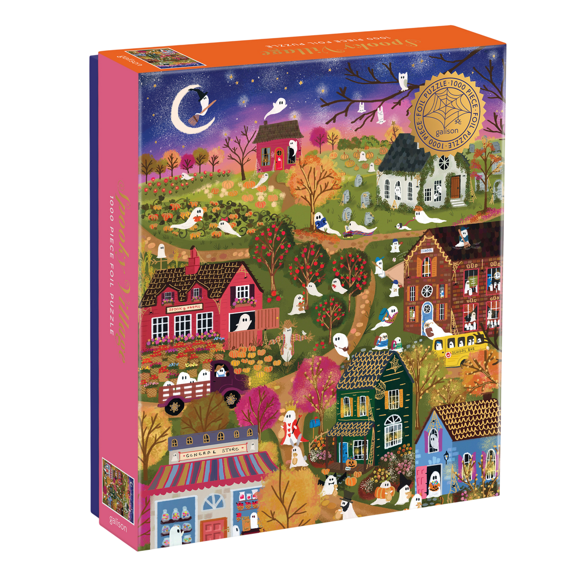 Joy Laforme Spooky Village 1000 Piece Foil Puzzle