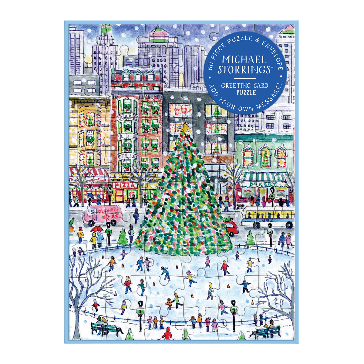 Michael Storrings Christmas in the City Greeting Card Puzzle