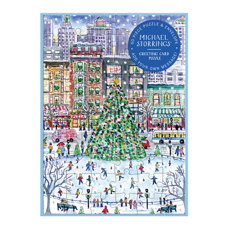 Michael Storrings Christmas in the City Greeting Card Puzzle