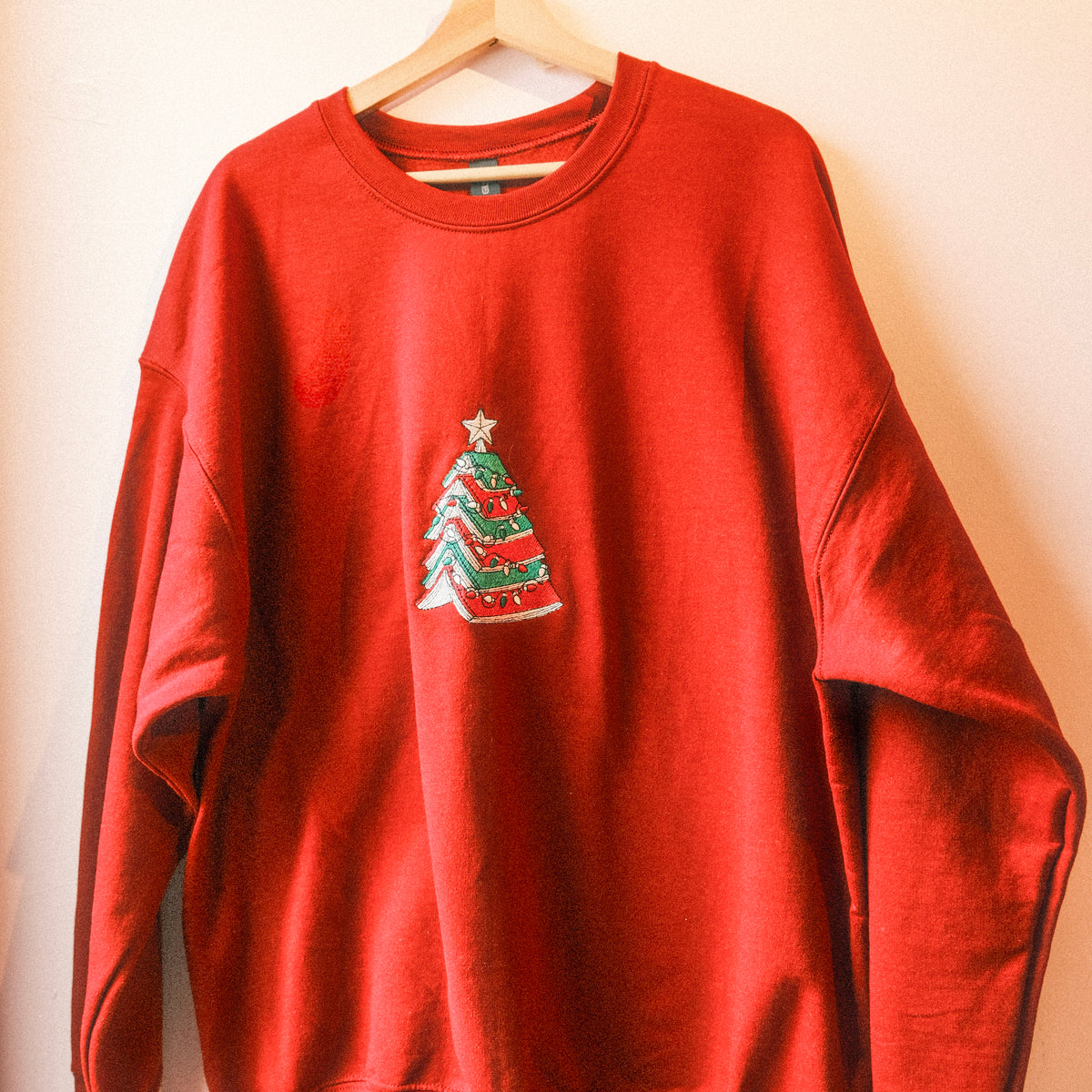 Christmas Book Tree Sweater