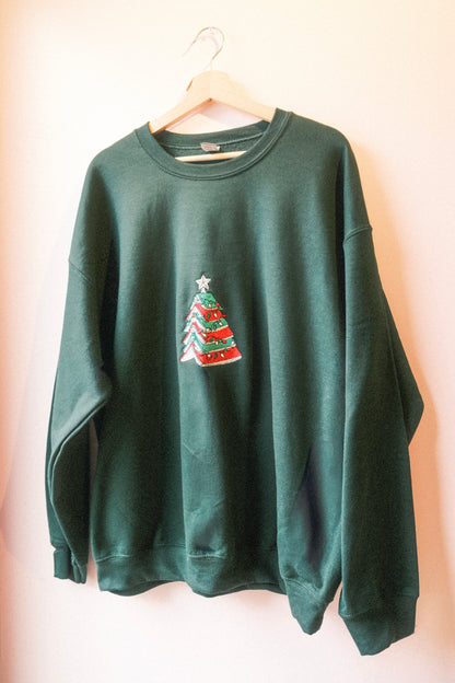 Christmas Book Tree Sweater