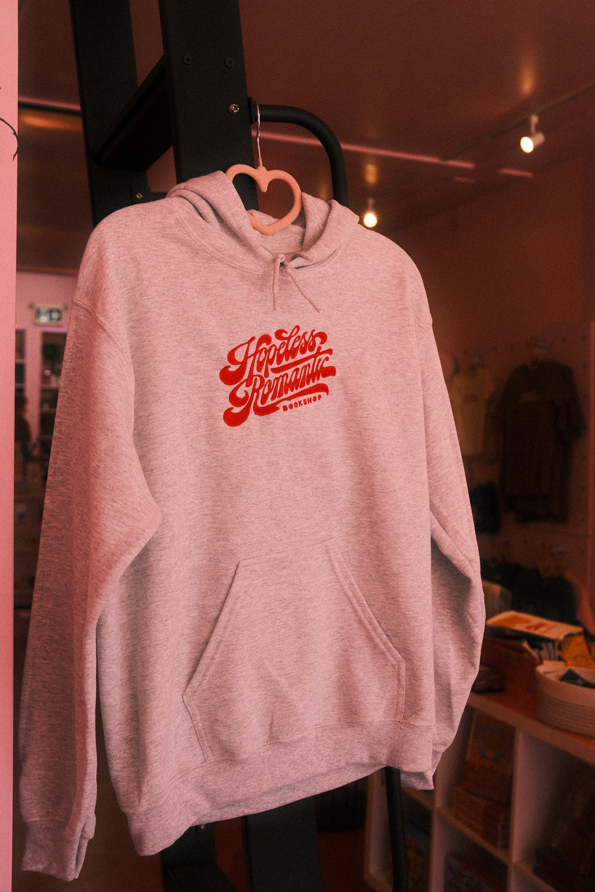 HRB Logo Embroidered Hoodie - Ash