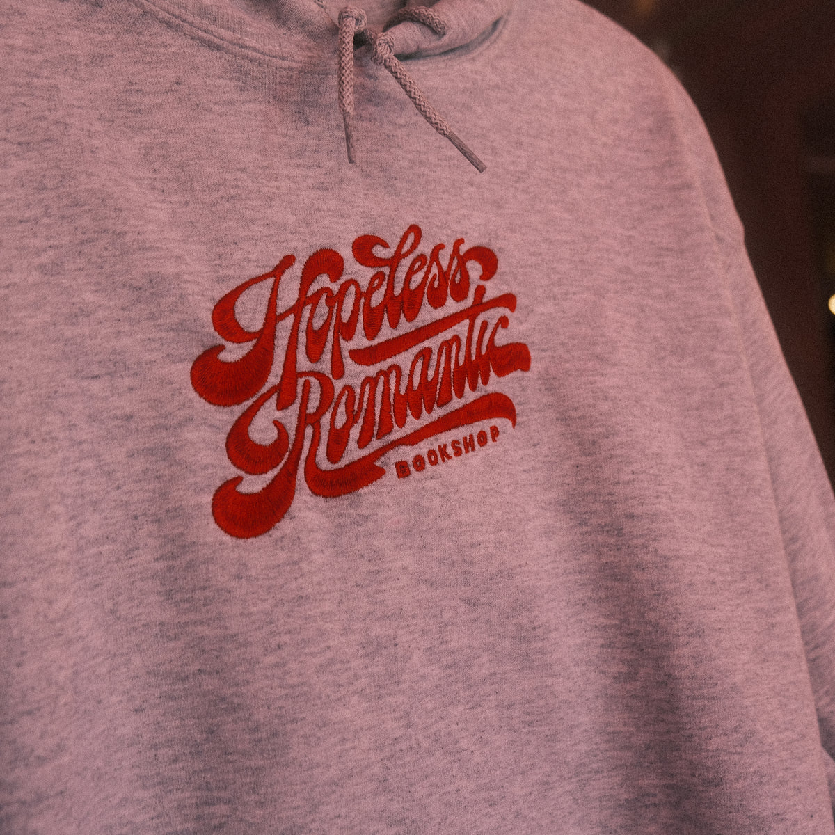 HRB Logo Embroidered Hoodie - Ash