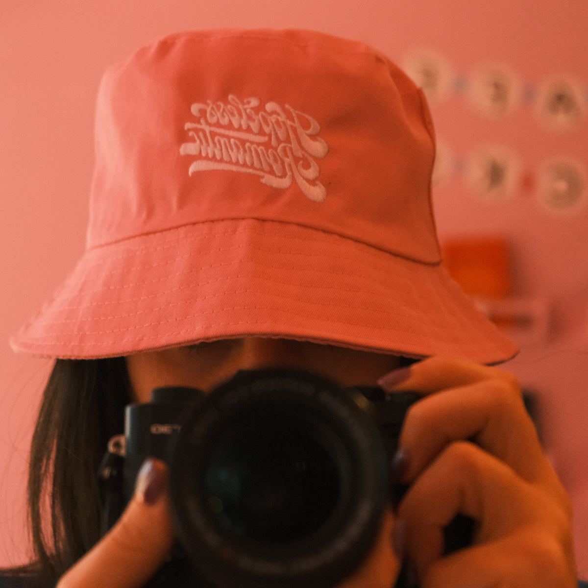 Pink Bucket Hat - HRB Logo