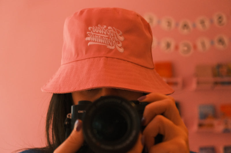 Pink Bucket Hat - HRB Logo