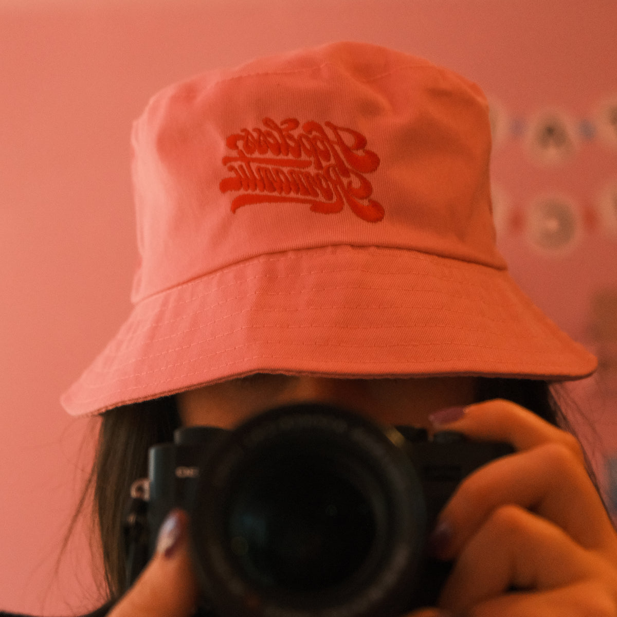 Pink Bucket Hat - HRB Logo
