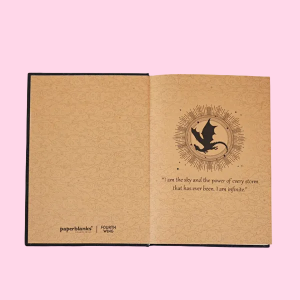 Fourth Wing Shadows of Navarre Midi Custom Lined Hardcover Journal, 144pg, 120GSM, Rebecca Yarros' Empyrean Collection by Paperblanks