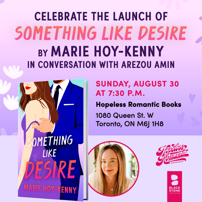 Something Like Desire by Marie Hoy-Kenny Book Launch with Arezou Amin (August 30, 2026)