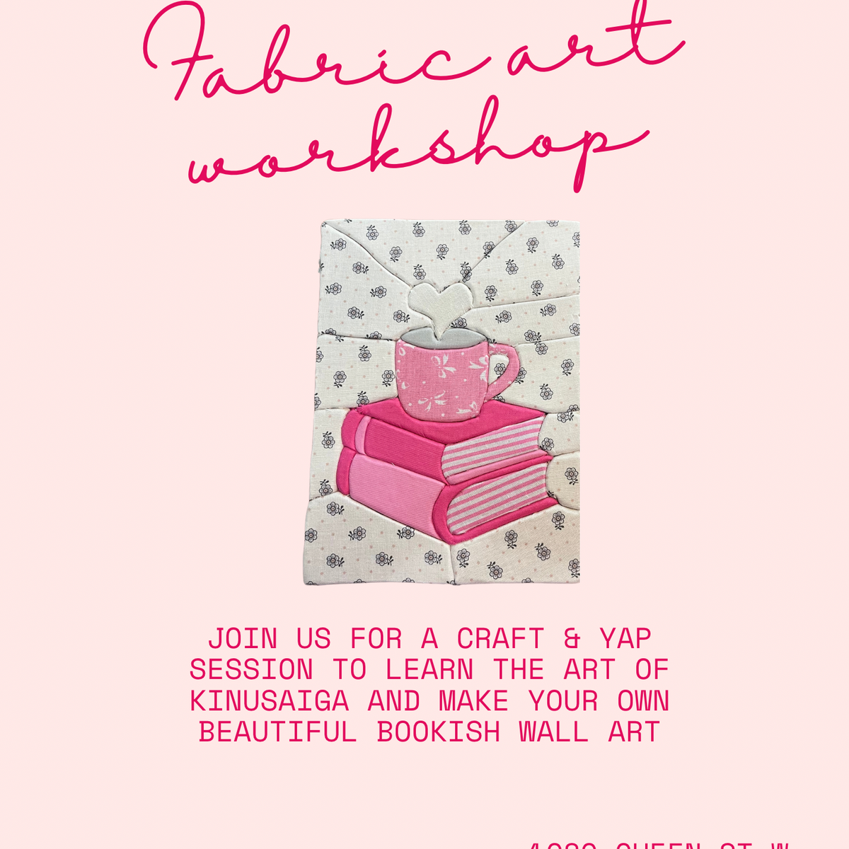 Fabric Art Workshop with Cute Crafty Events