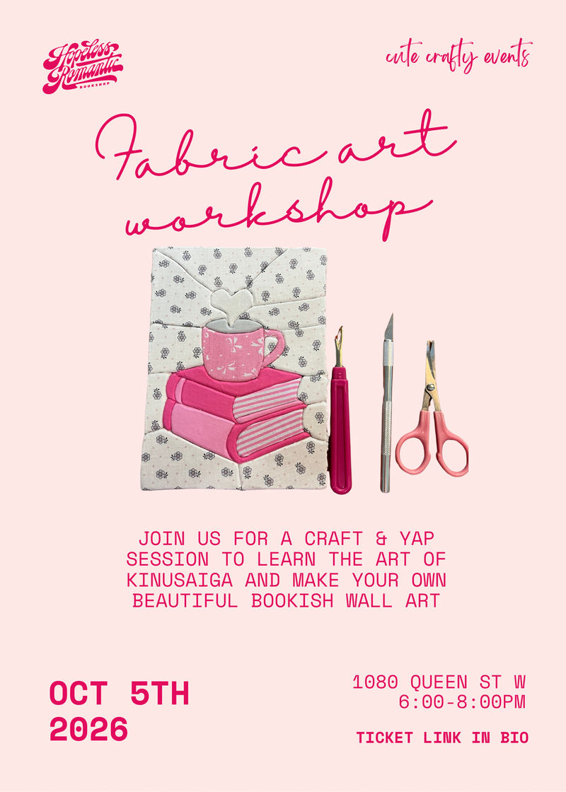Fabric Art Workshop with Cute Crafty Events Oct 5th