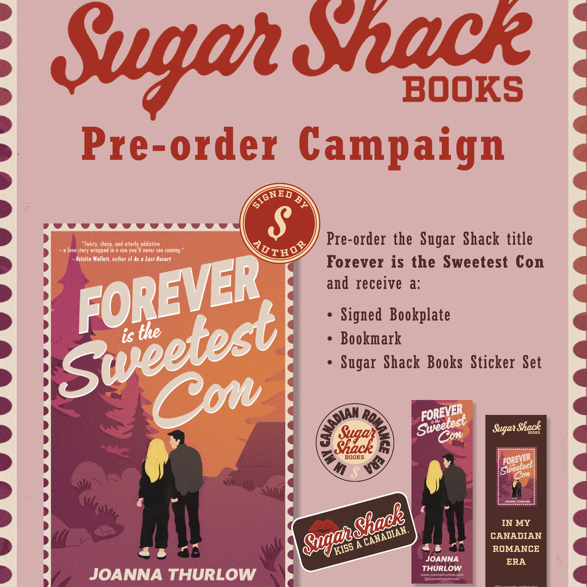 Forever is the Sweetest Con (BOOKPLATE + Bookmark and Stickers)