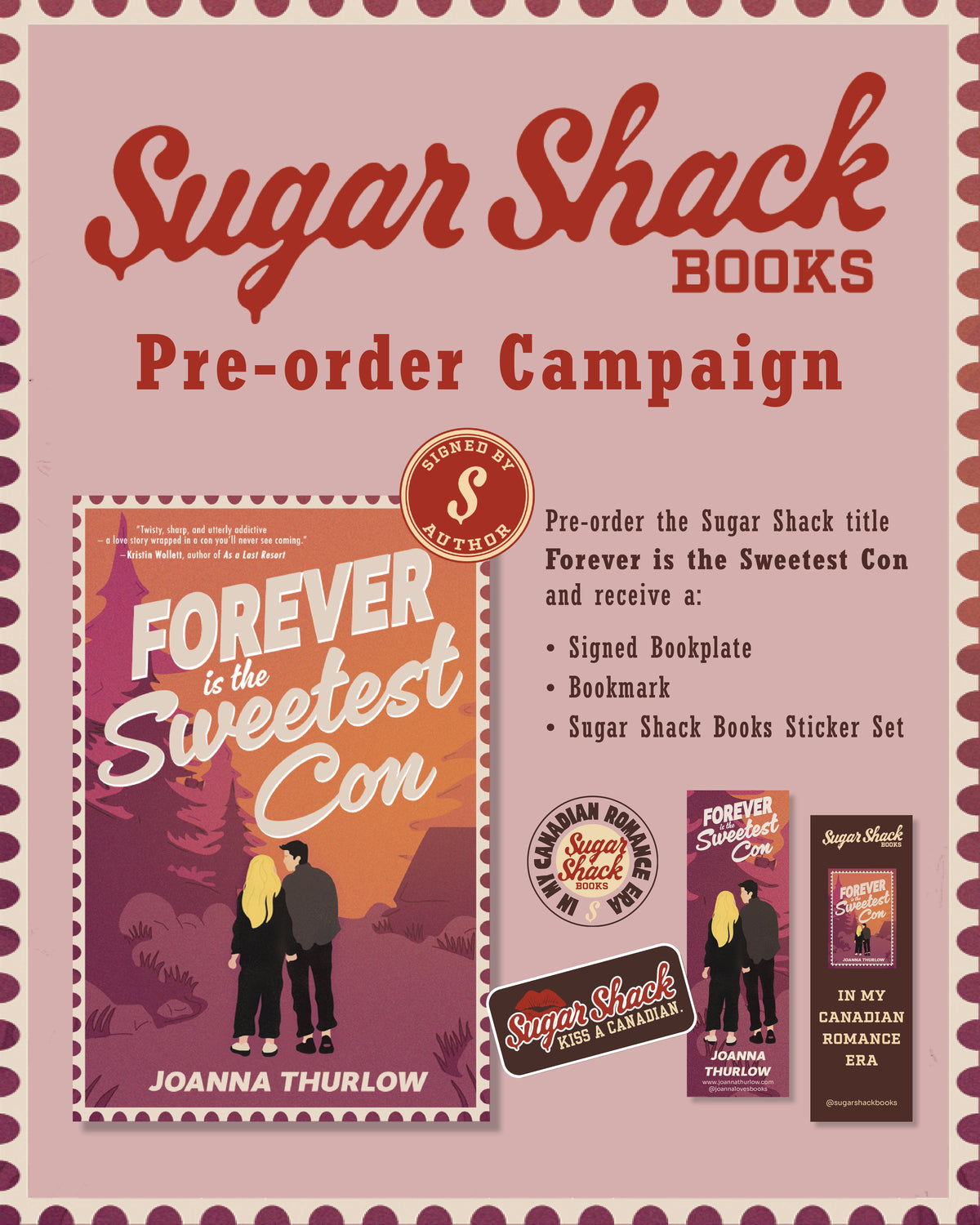 Forever is the Sweetest Con (BOOKPLATE + Bookmark and Stickers)