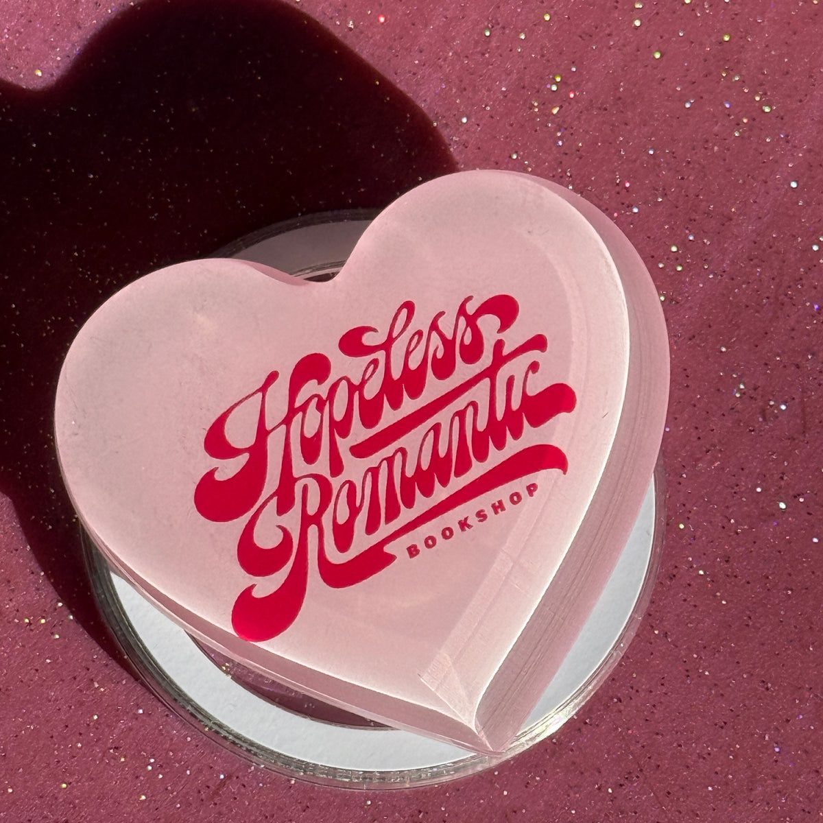 Magnetic E-Reader Grip: Hopeless Romantic Bookshop Logo