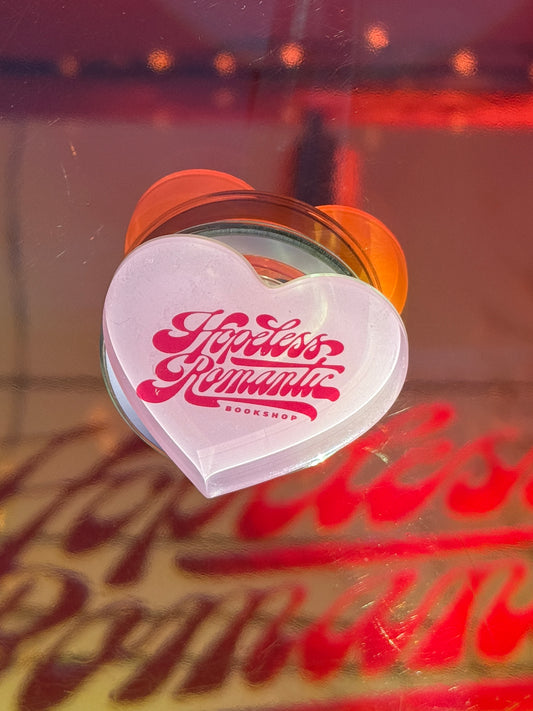Magnetic E-Reader Grip: Hopeless Romantic Bookshop Logo