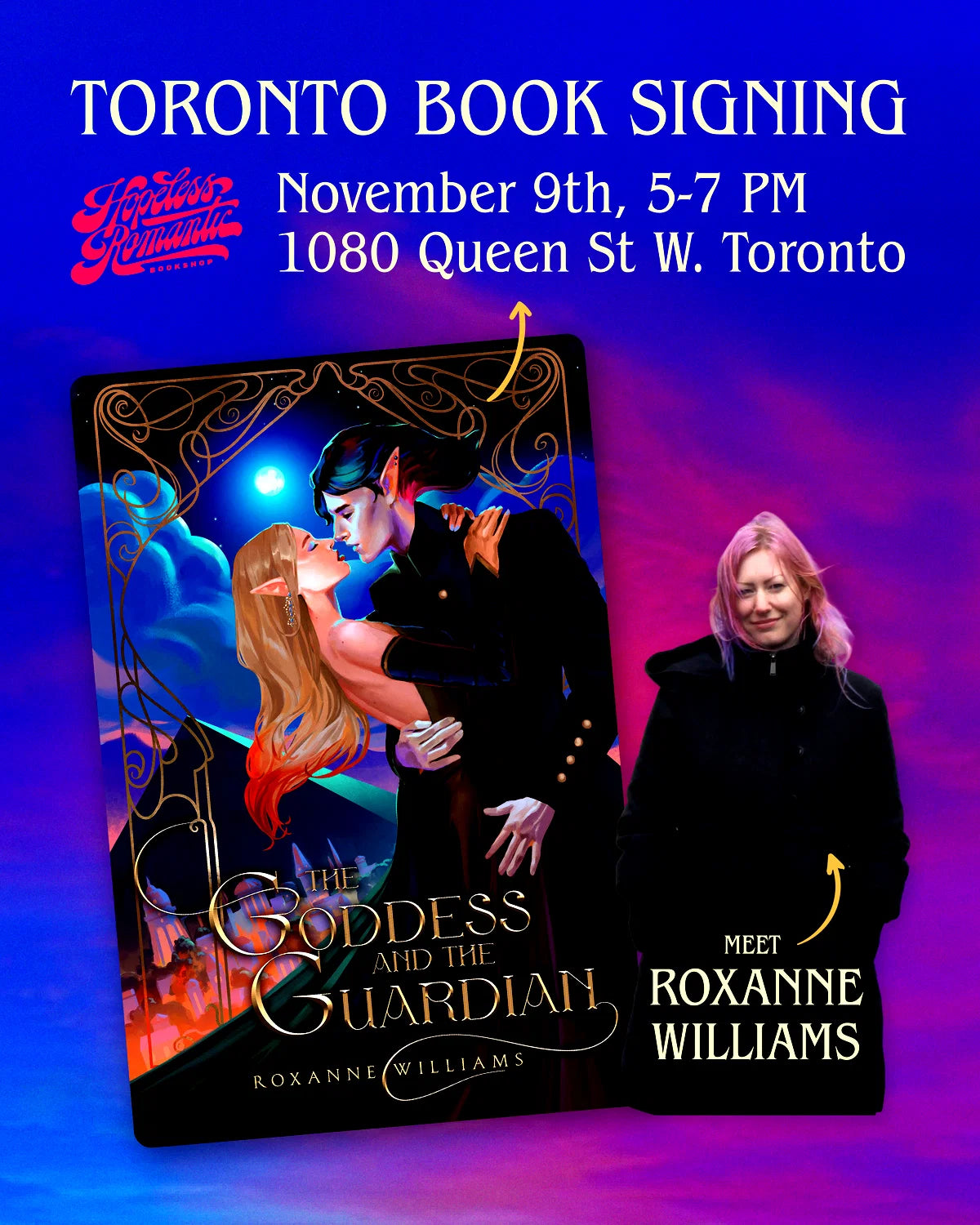 Book Signing: The Goddess and the Guardian by Roxanne Williams