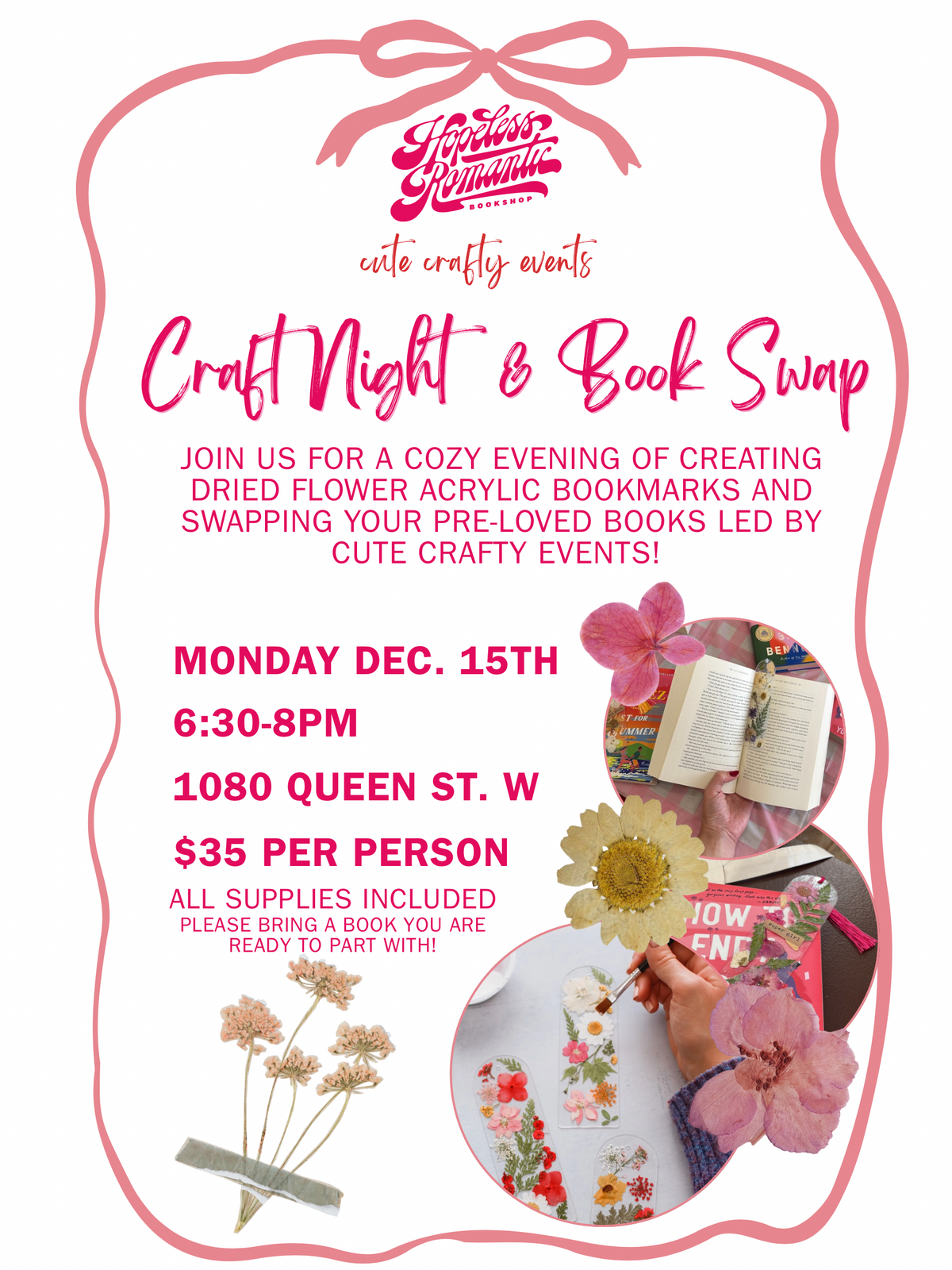 Bookmark Making Workshop & Book Swap