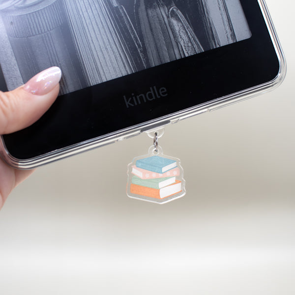 Book Stack - USB-C Charm