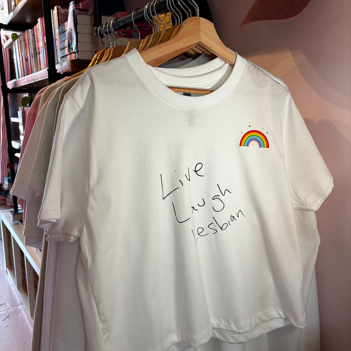 Live Laugh Lesbian Boxy Tee