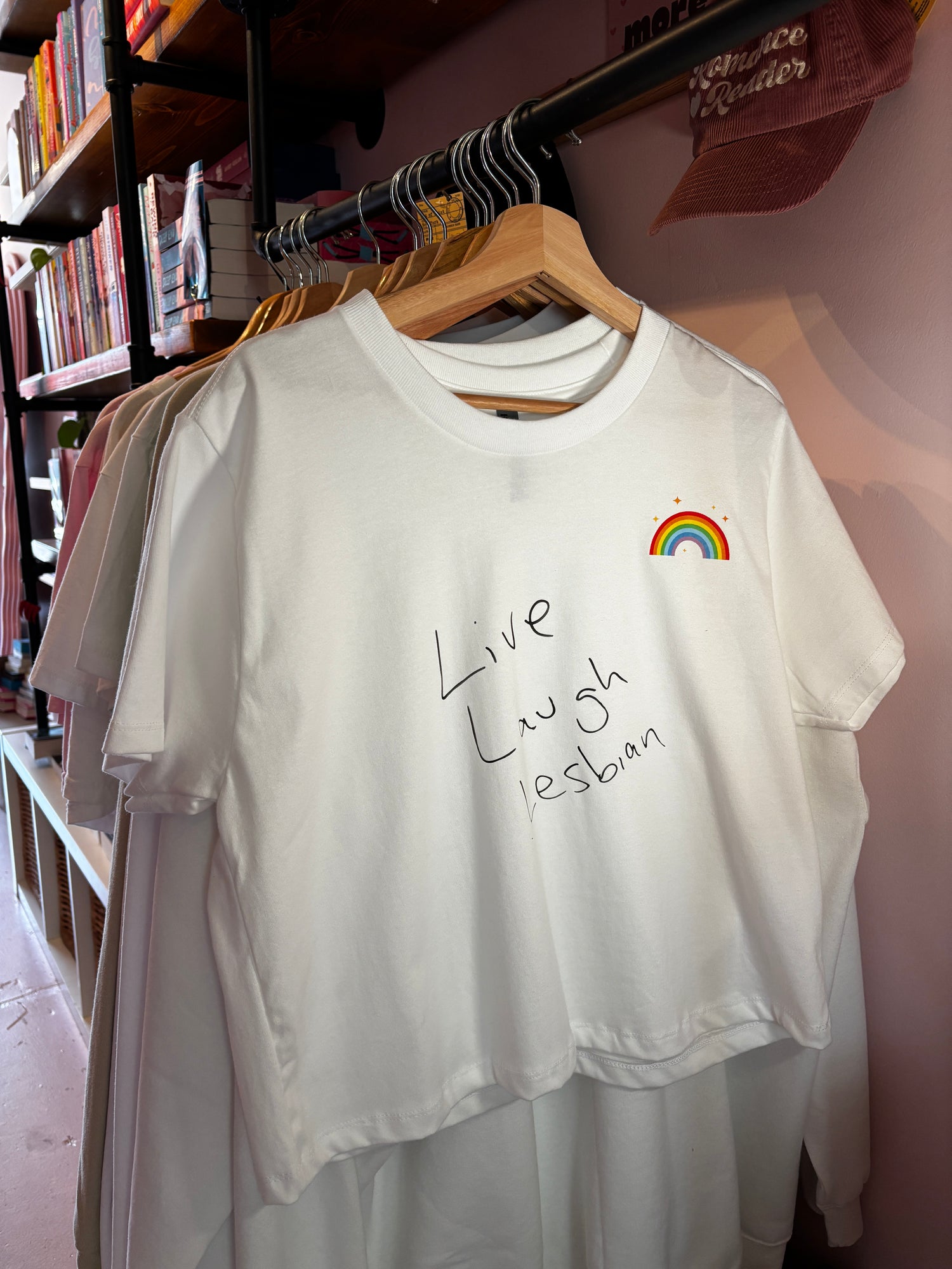 Live Laugh Lesbian Boxy Tee