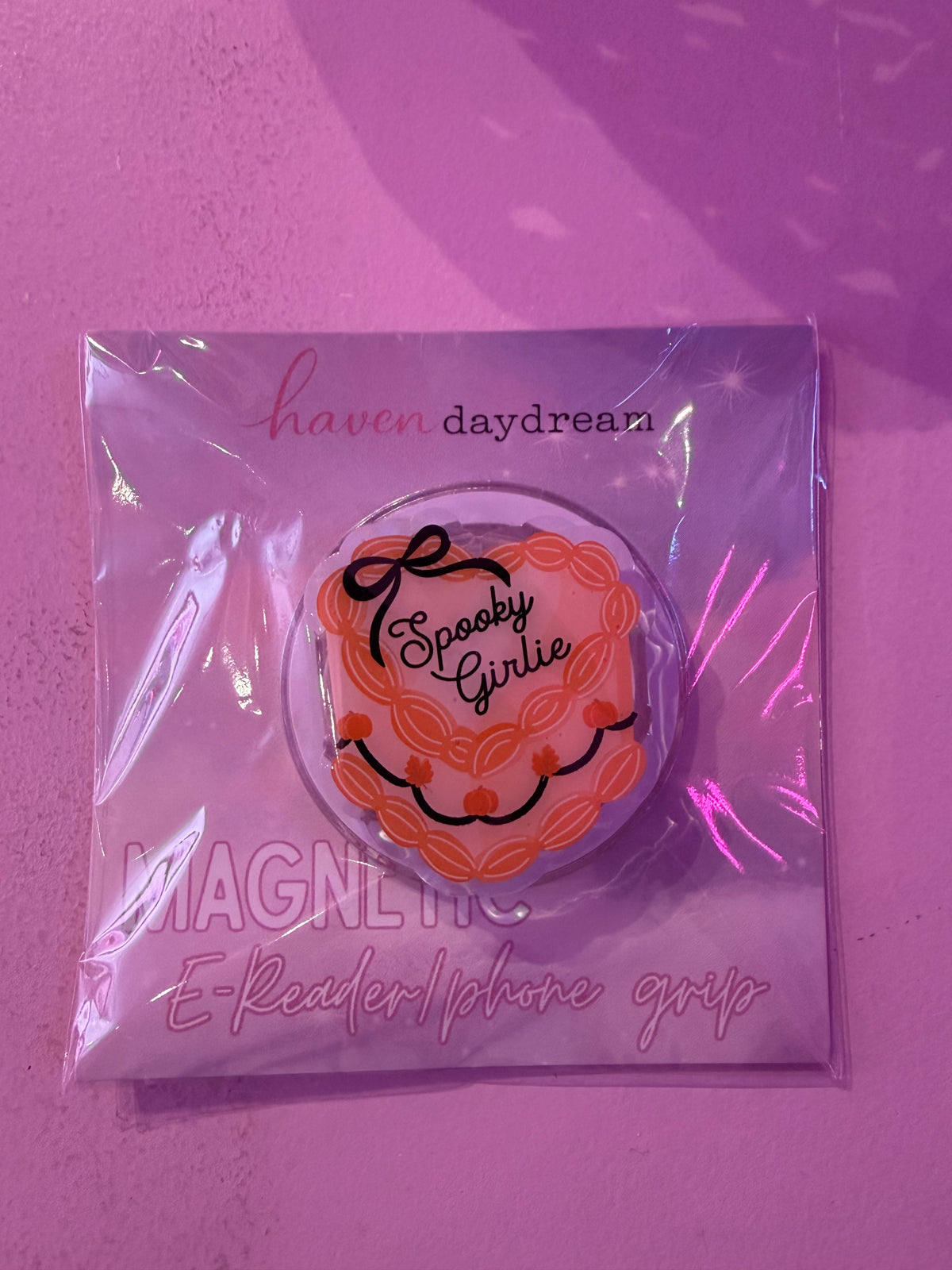 Spooky Girlie Magnetic E-Reader & Phone Grip – Haven Daydream