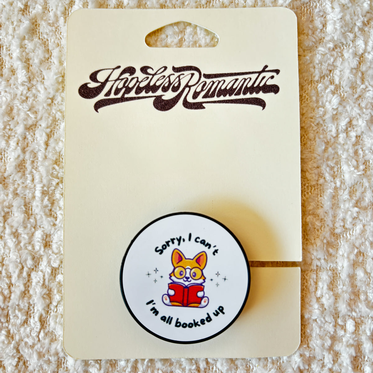 e-reader grip - booked up