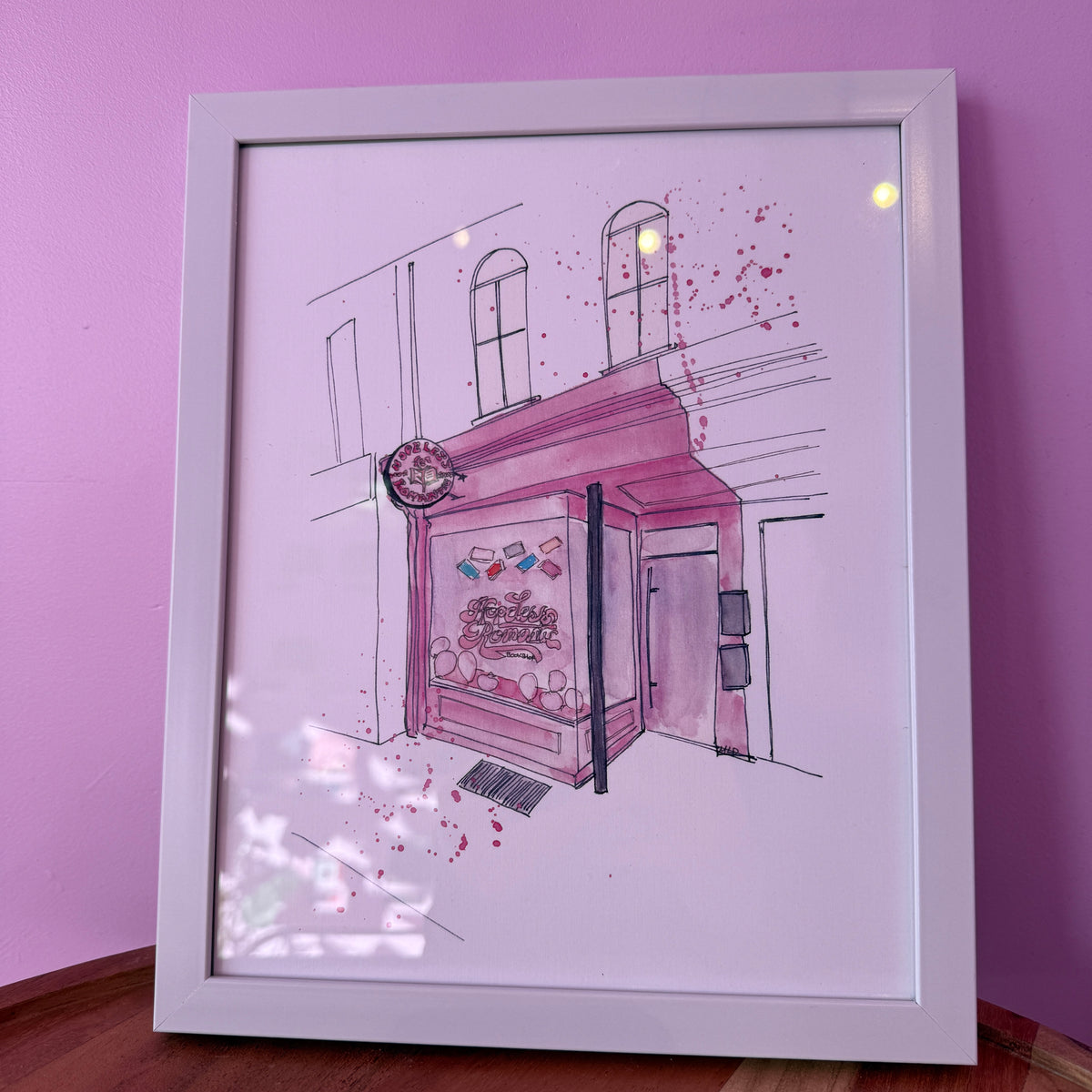 HRB Storefront Art Print - Hopeless Romantic