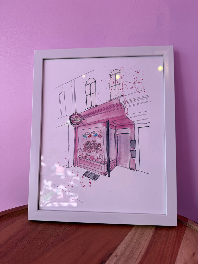 HRB Storefront Art Print - Hopeless Romantic