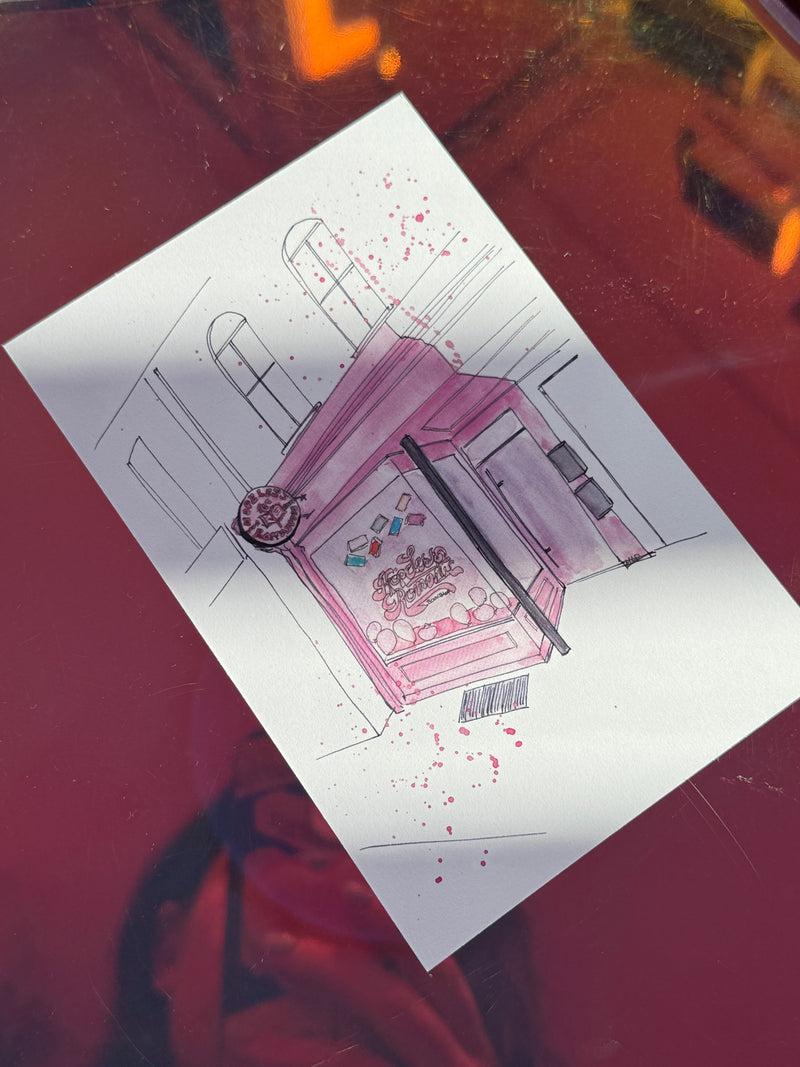 HRB Storefront Postcard - Hopeless Romantic