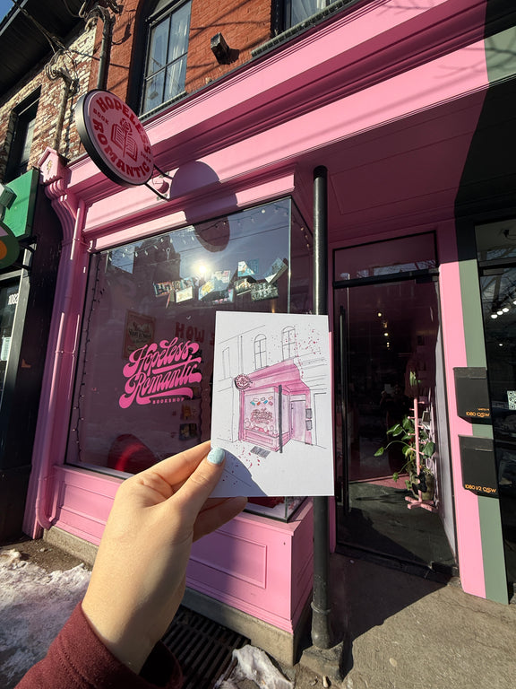 HRB Storefront Postcard - Hopeless Romantic